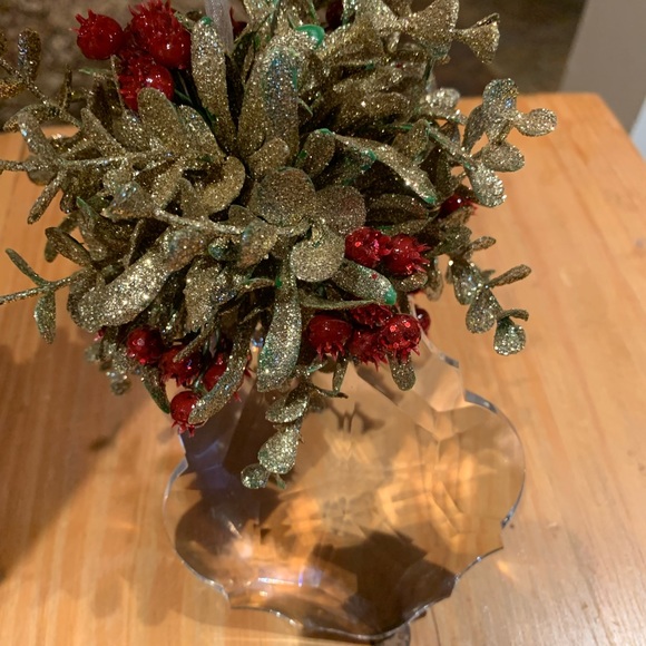 Ganz Kissing Krystal Acrylic Christmas Mistletoe Ornament..NWOT - Picture 5 of 6